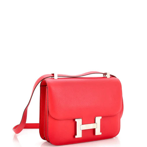 Hermès Constance 24 Epsom Leather Red with Palladium Hardware – SAIKA