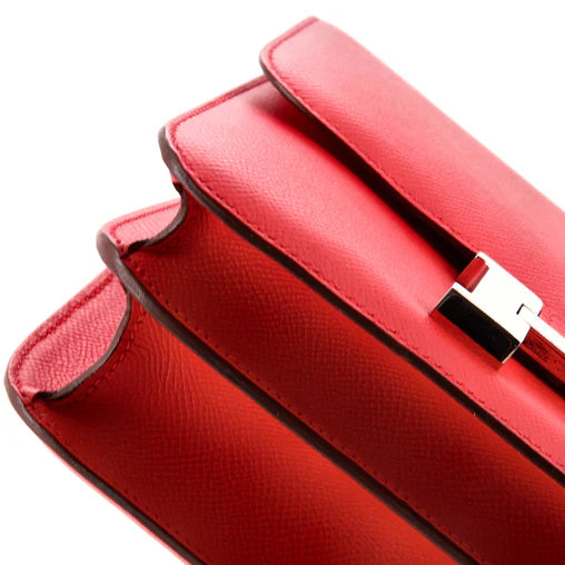 Corners of Hermès Constance 24 Epsom Leather Red with Palladium Hardware – SAIKA