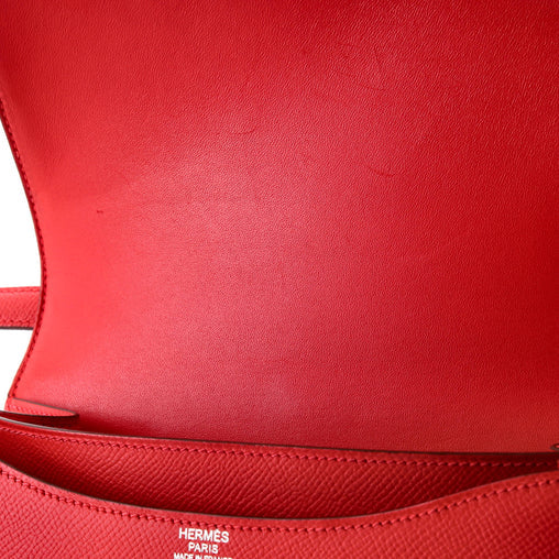 Hermès Constance 24 Epsom Leather Red with Palladium Hardware – SAIKA