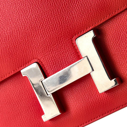 Hermes Constance H Clasp Palladium finish detail - Authentic Vintage