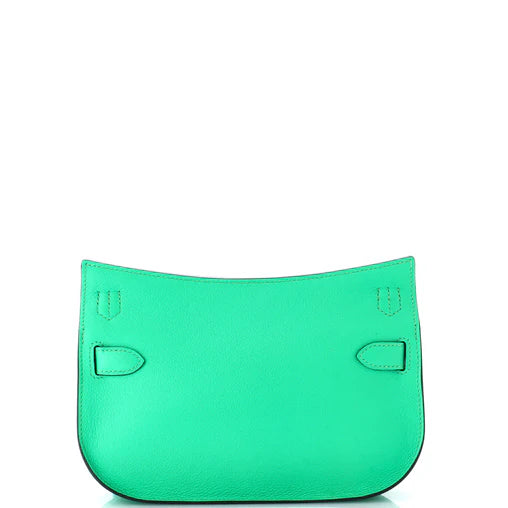 Hermès Jypsière Mini Evercolor Leather – Green with Palladium Hardware - SAIKA