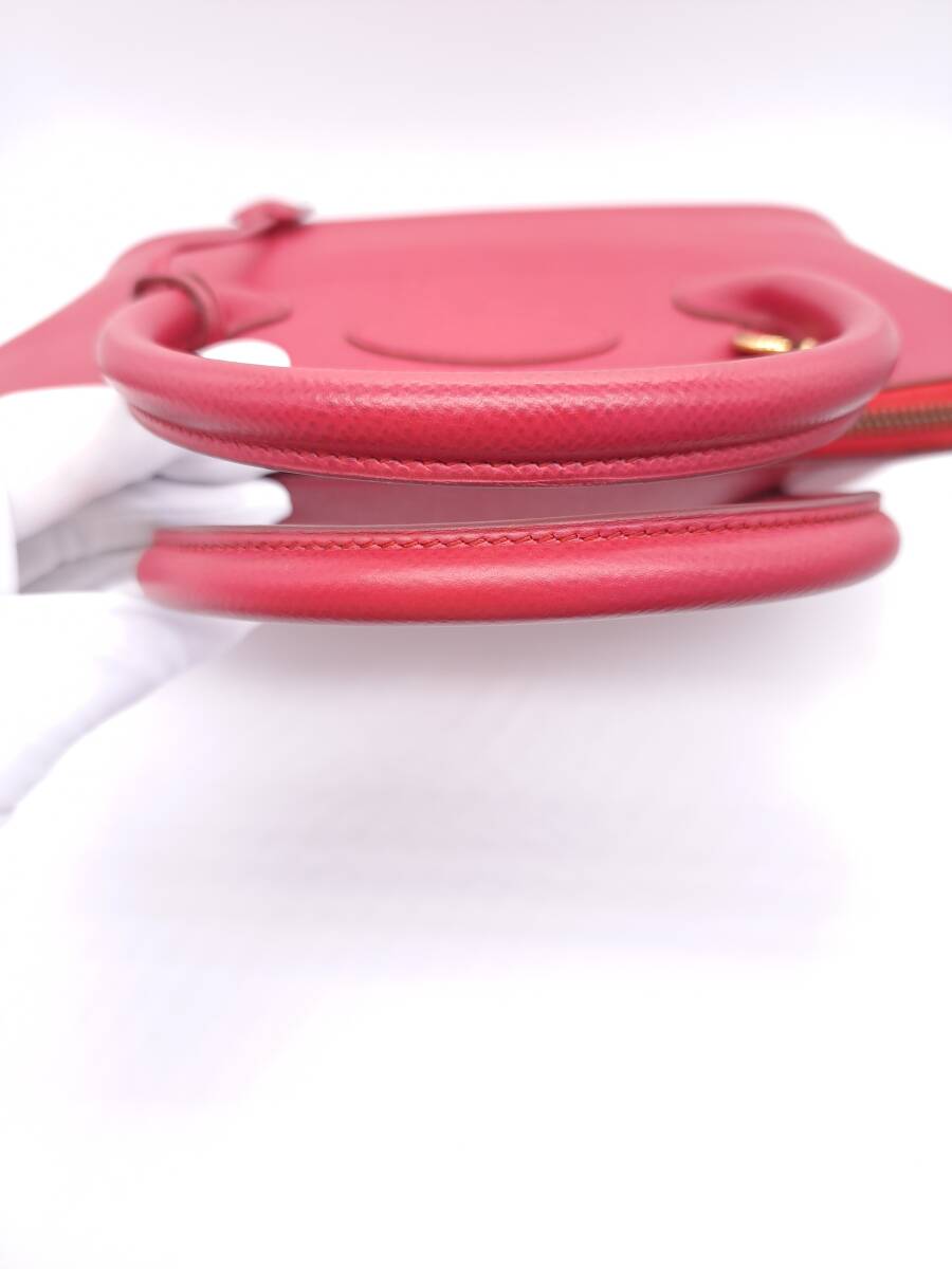 Hermès Bolide 35 – Red Leather 2-Way Handbag with Gold Hardware (1996 Z Stamp)