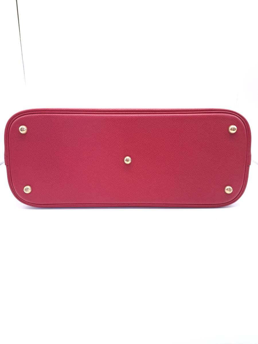 Hermès Bolide 35 – Red Leather 2-Way Handbag with Gold Hardware (1996 Z Stamp)