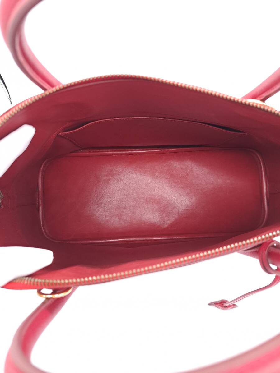 Hermès Bolide 35 – Red Leather 2-Way Handbag with Gold Hardware (1996 Z Stamp)