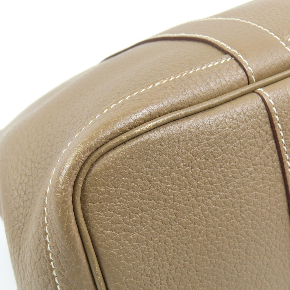 Hermès Garden Party TPM Tote Bag – Etoupe Negonda Leather with Palladium Hardware (Square K Stamp)