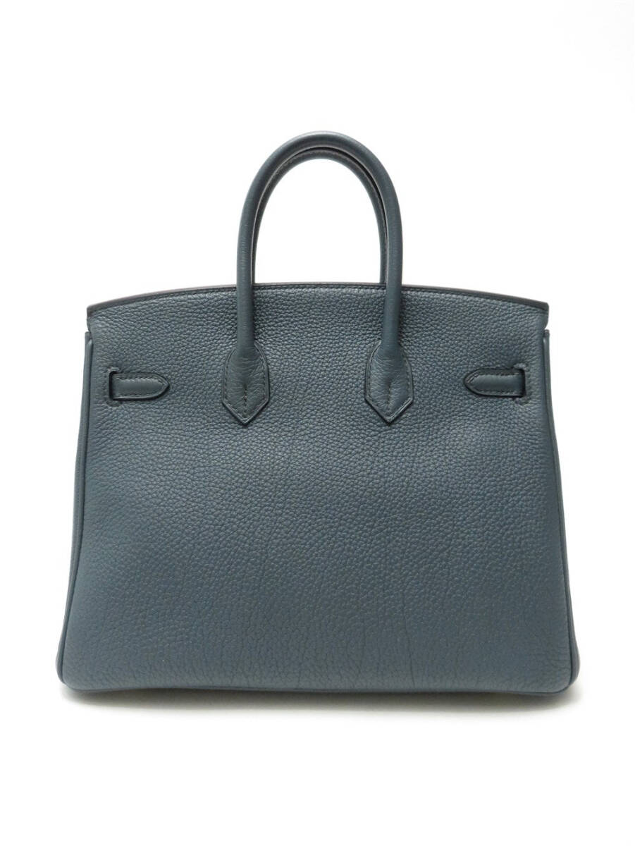 Hermès Birkin 25 – Blue Orage Togo Leather with Gold Hardware (2013 Q Stamp, Full Set)