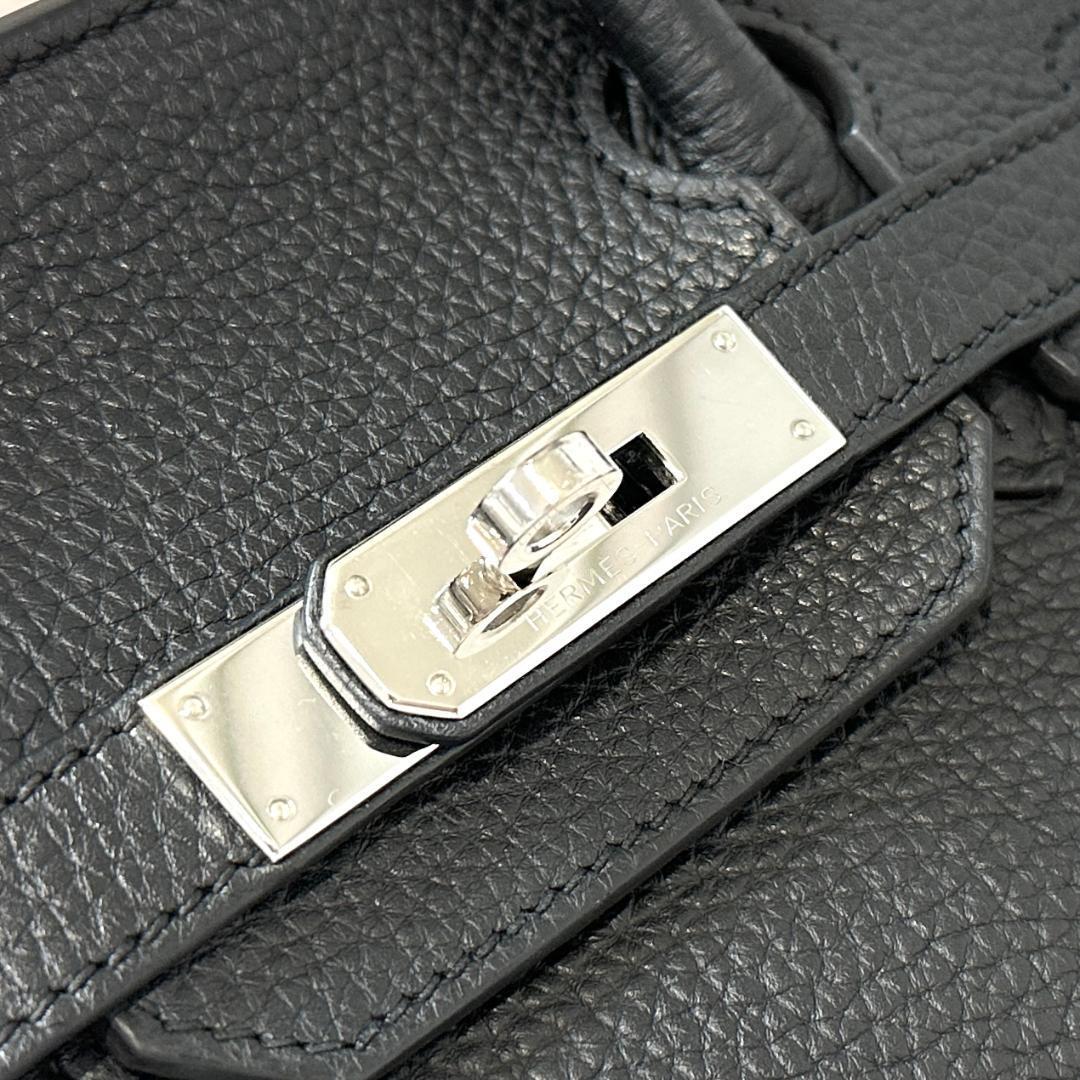 Hermès Birkin 30 – Black Togo Leather with Palladium Hardware (□M Stamp, Full Set)