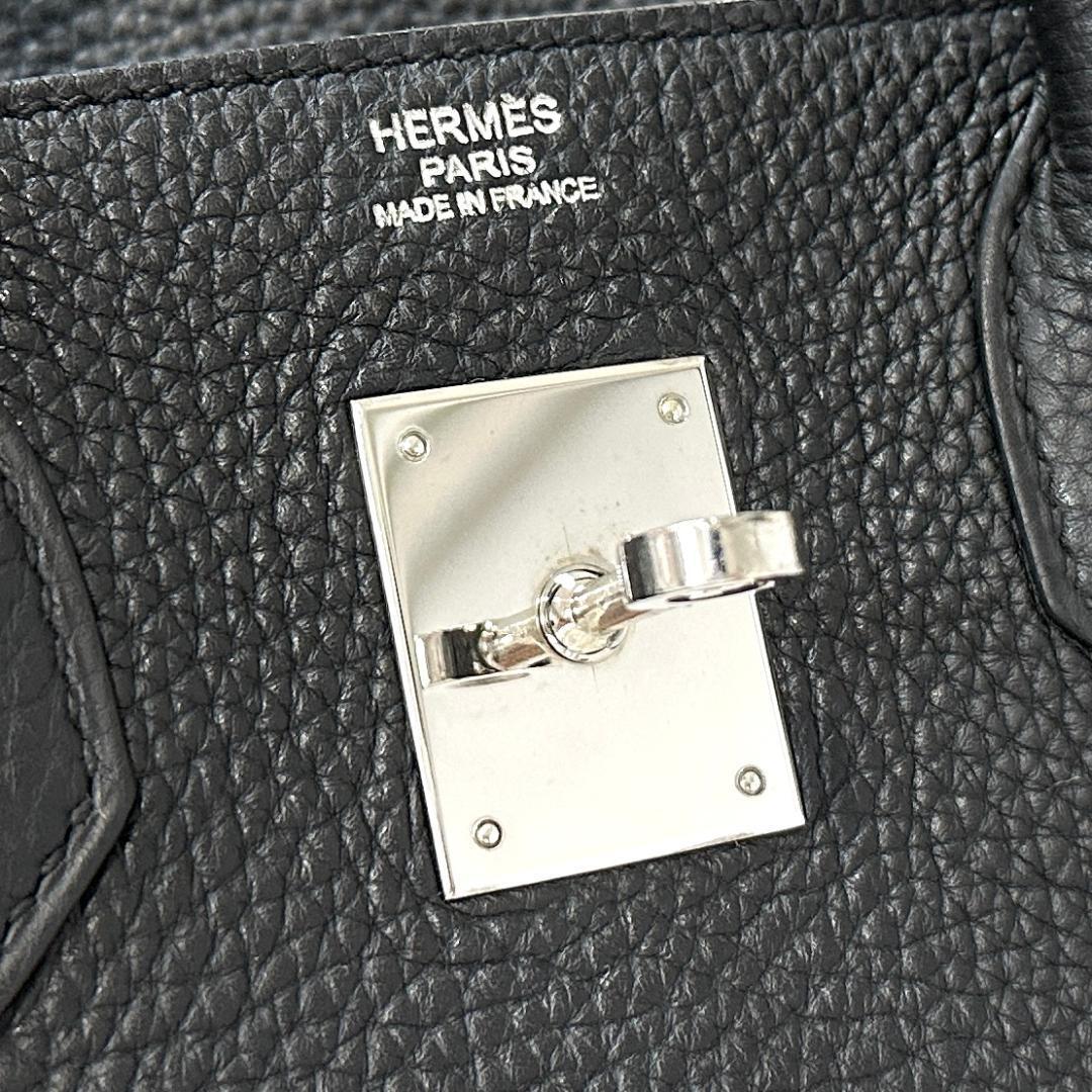Hermès Birkin 30 – Black Togo Leather with Palladium Hardware (□M Stamp, Full Set)