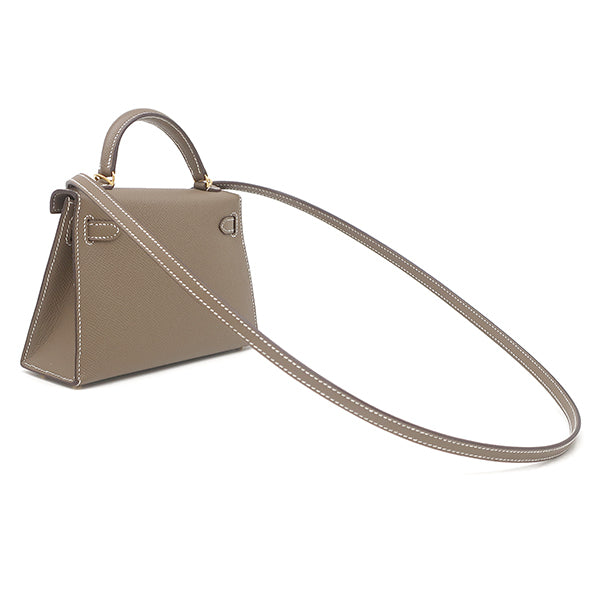 Hermès Mini Kelly Sellier (Kelly 20) – Grey Epsom Leather with Palladium Hardware (2023)