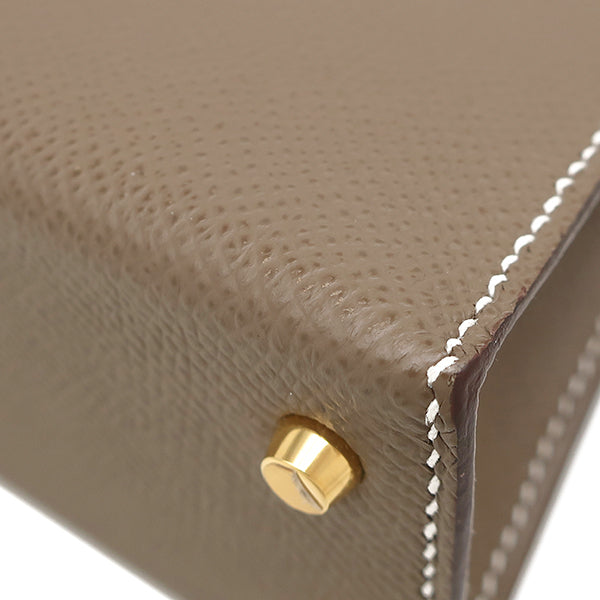 Hermès Mini Kelly Sellier (Kelly 20) – Grey Epsom Leather with Palladium Hardware (2023)