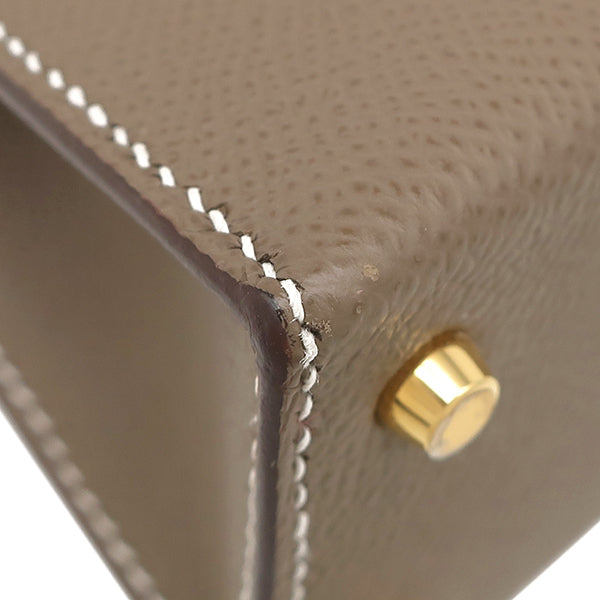 Hermès Mini Kelly Sellier (Kelly 20) – Grey Epsom Leather with Palladium Hardware (2023)
