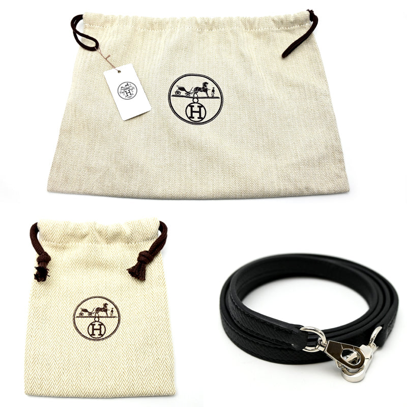 Hermès Mini Kelly 2 (Kelly 20) – Noir / Blue Zanzibar / Blue de Prusse Epsom with Palladium Hardware (W Stamp 2024)