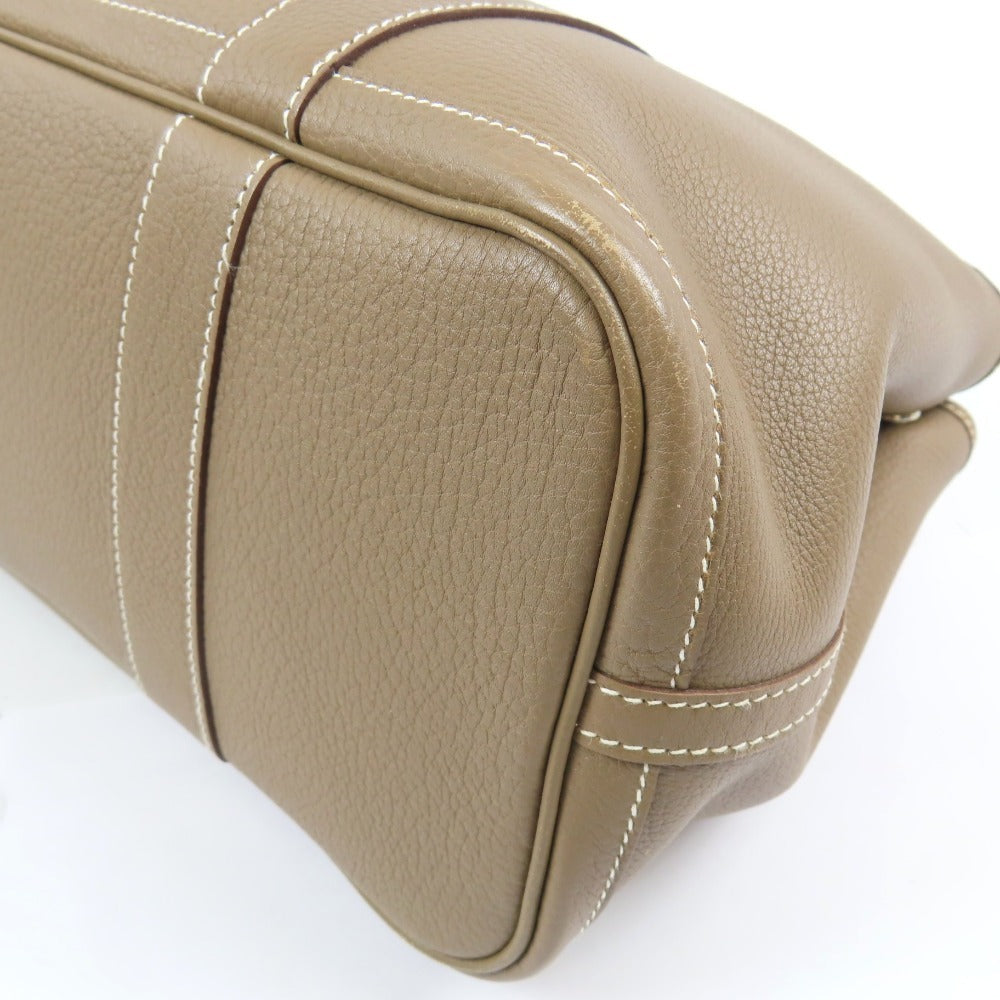 Hermès Garden Party TPM Tote Bag – Etoupe Negonda Leather with Palladium Hardware (Square K Stamp)