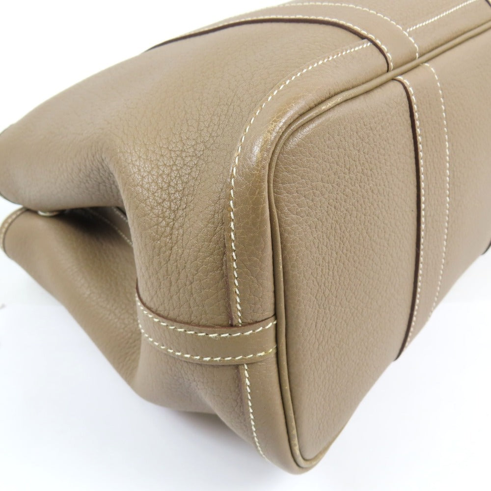 Hermès Garden Party TPM Tote Bag – Etoupe Negonda Leather with Palladium Hardware (Square K Stamp)